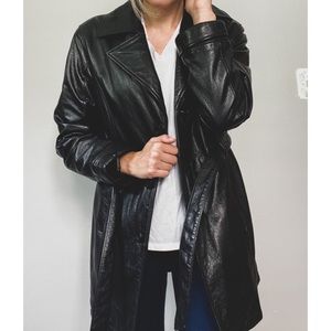 Wilsons Leather longline jacket